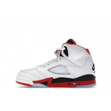 Подростковые Jordan 5 Retro Fire Red Black Tongue (2025) (GS)