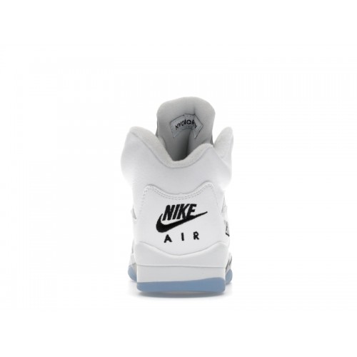 Air Jordan 5 GS White Metallic - подростковая сетка размеров
