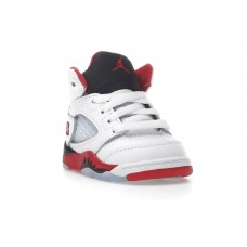 Малышам Jordan 5 Retro Fire Red Black Tongue (2025) (TD)