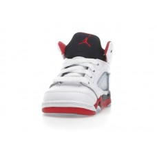 Малышам Jordan 5 Retro Fire Red Black Tongue (2025) (TD)