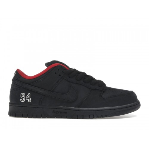 Кроссы Nike SB Dunk Low Supreme 94 Black - мужская сетка размеров