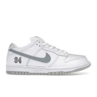 Кроссовки Nike SB Dunk Low Supreme 94 White Metallic Silver