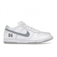 Кроссовки Nike SB Dunk Low Supreme 94 White Metallic Silver