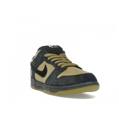 Supreme x Nike Dunk Low SB Camper Green - мужская сетка размеров