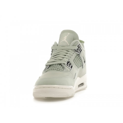 Кроссы Jordan 4 Retro Seafoam Sail (W) - женская сетка размеров