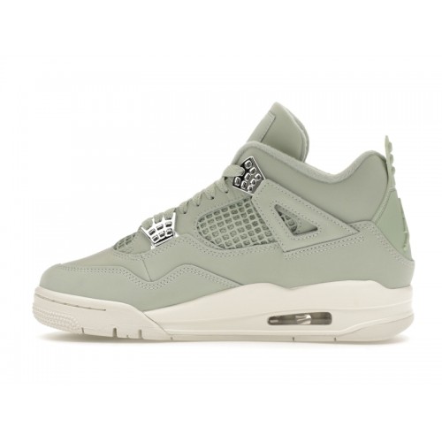 Кроссы Jordan 4 Retro Seafoam Sail (W) - женская сетка размеров