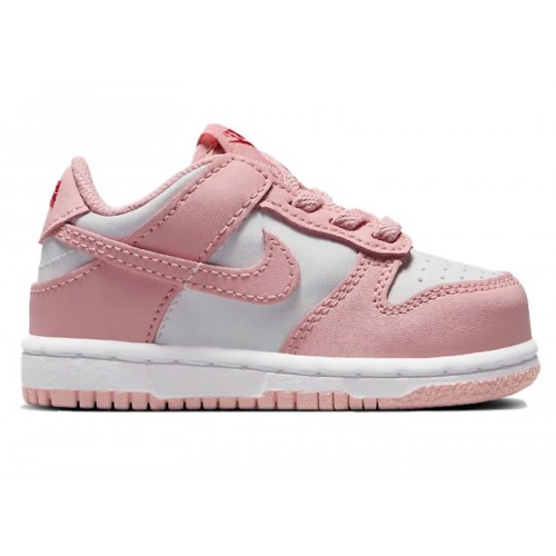 Кроссы Nike Dunk Low White Pomegranate (TD) - детская сетка размеров