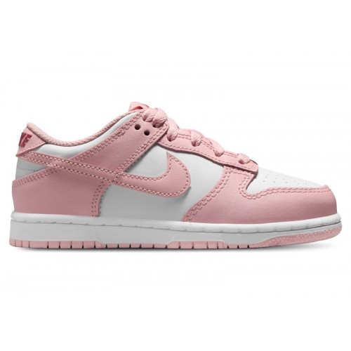 Кроссы Nike Dunk Low White Pomegranate (PS) - детская сетка размеров