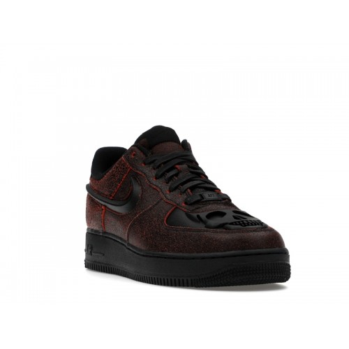 Кроссы Nike Air Force 1 Low Retro QS Halloween Skull - мужская сетка размеров
