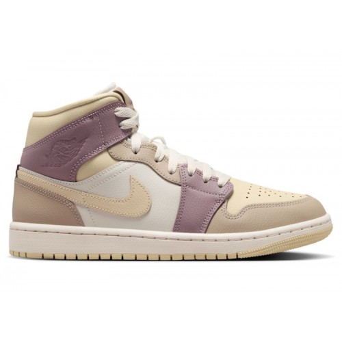 Кроссы Jordan 1 Mid Light Orewood Brown Taupe Grey (W) - женская сетка размеров