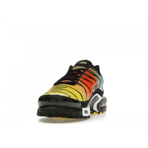 Кроссы Nike Air Max Plus Baltic Blue Safety Orange - мужская сетка размеров