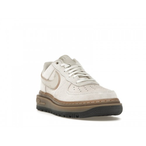 Nike Air Force 1 Low Luxe Light Orewood Brown Gum - мужская сетка размеров