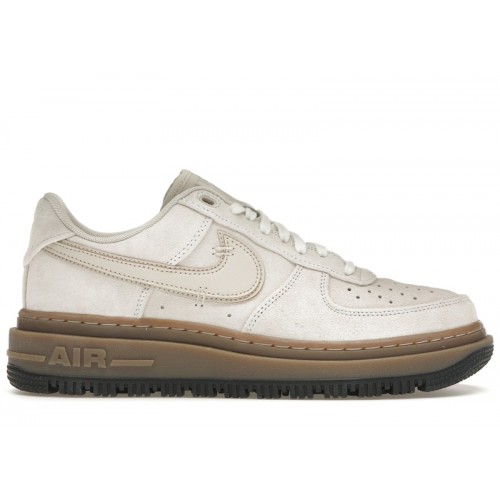 Nike Air Force 1 Low Luxe Light Orewood Brown Gum - мужская сетка размеров