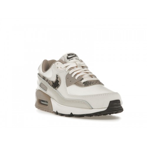 Кроссы Nike Air Max 90 Light Pink Snakeskin (W) - женская сетка размеров