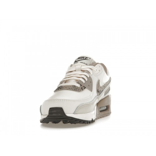 Кроссы Nike Air Max 90 Light Pink Snakeskin (W) - женская сетка размеров
