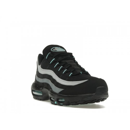 Nike Air Max 95 Black Aurora Green - мужская сетка размеров