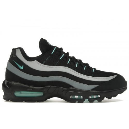 Nike Air Max 95 Black Aurora Green - мужская сетка размеров