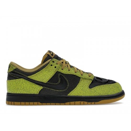 Кроссы Nike Dunk Low Retro QS Halloween Skull - мужская сетка размеров