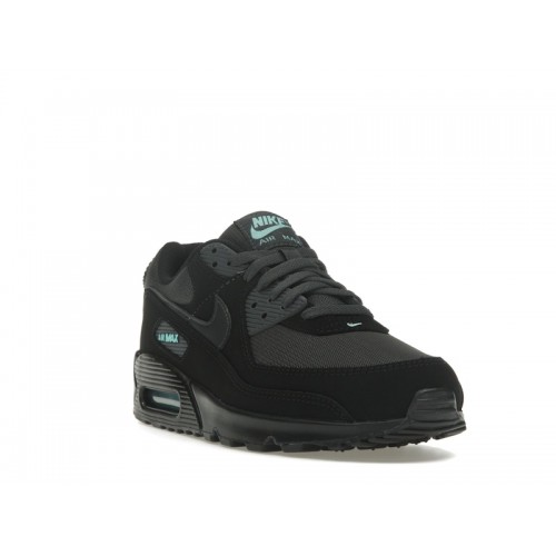 Кроссы Nike Air Max 90 Black Tiffany - мужская сетка размеров