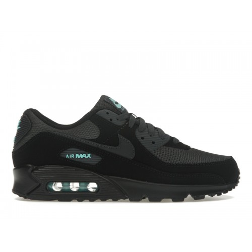 Кроссы Nike Air Max 90 Black Tiffany - мужская сетка размеров