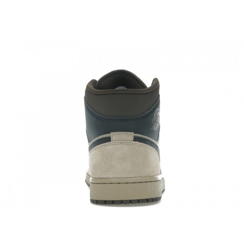 Air Jordan 1 Mid Khaki Black - мужская сетка размеров