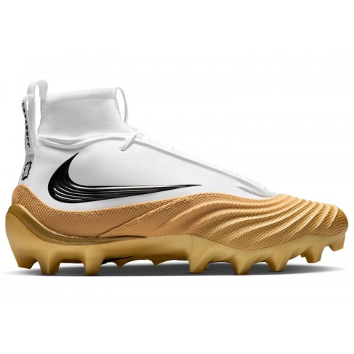 Nike Alpha Menace 5 Pro White Metallic Gold Black - мужская сетка размеров