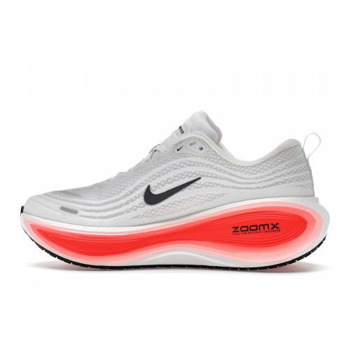 Кроссы Nike Vomero Plus White Black Bright Crimson - мужская сетка размеров