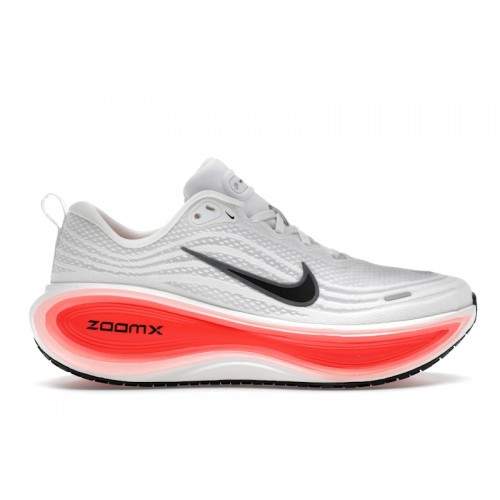 Кроссы Nike Vomero Plus White Black Bright Crimson - мужская сетка размеров
