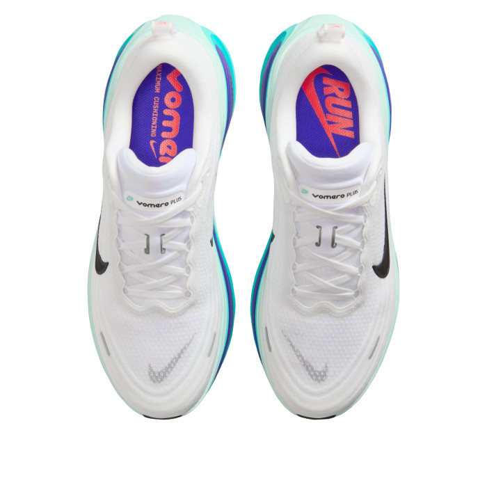 Nike Vomero Plus White Bright Concord Hyper Turquoise - мужская сетка размеров Nike Vomero Plus White Bright Concord Hyper Turquoise - мужская сетка размеров