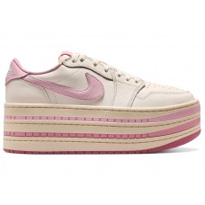 Женские Jordan 1 Low Triple Stack Pale Ivory Iced Carmine (W)