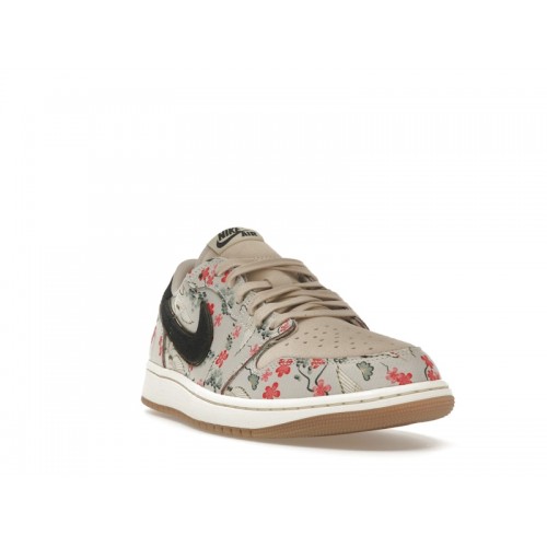Кроссы Jordan 1 Retro Low OG Rui Hachimura Oatmeal - мужская сетка размеров