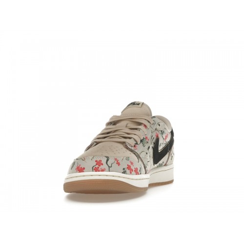 Кроссы Jordan 1 Retro Low OG Rui Hachimura Oatmeal - мужская сетка размеров