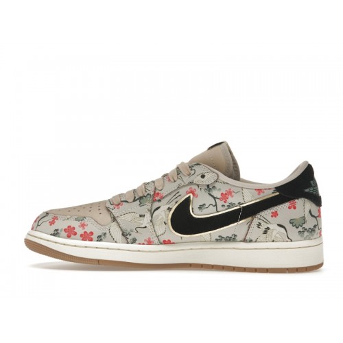 Кроссы Jordan 1 Retro Low OG Rui Hachimura Oatmeal - мужская сетка размеров