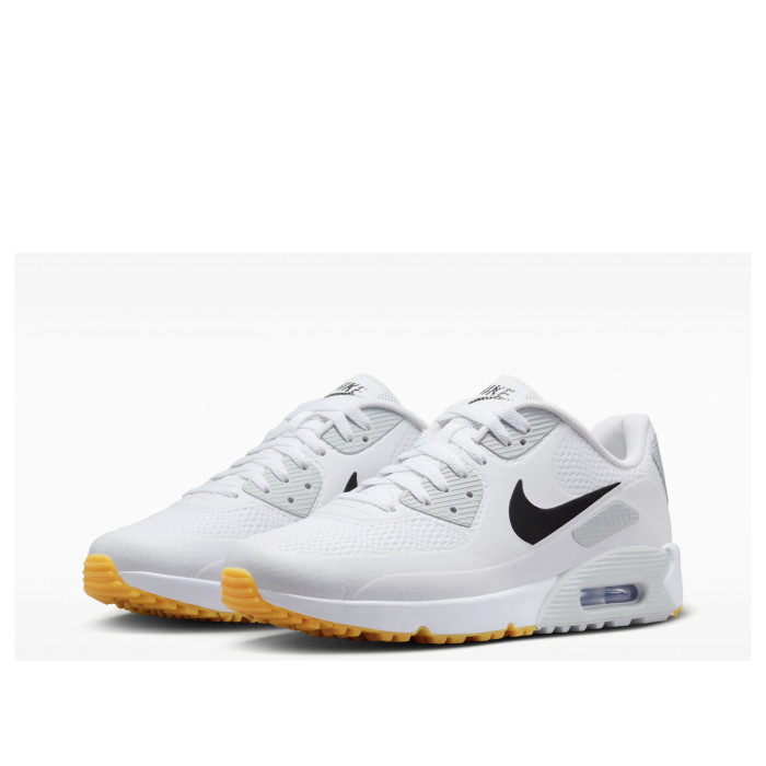 Nike Air Max 90 Golf White Black Gum - мужская сетка размеров Nike Air Max 90 Golf White Black Gum - мужская сетка размеров