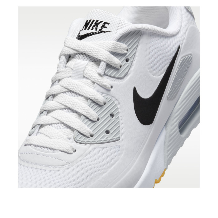 Nike Air Max 90 Golf White Black Gum - мужская сетка размеров Nike Air Max 90 Golf White Black Gum - мужская сетка размеров