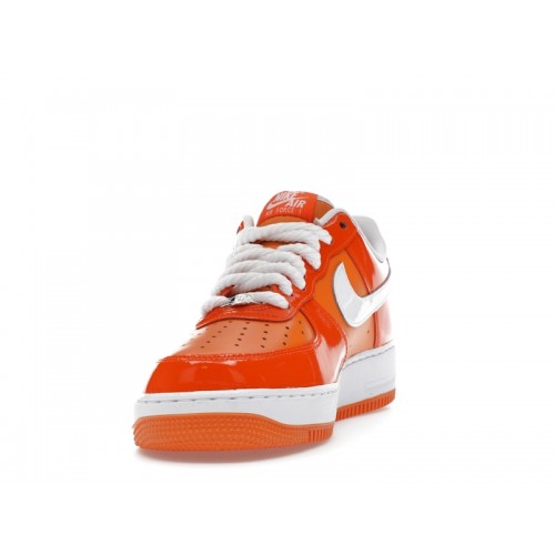 Nike Air Force 1 Low 07 Orange White Patent - мужская сетка размеров