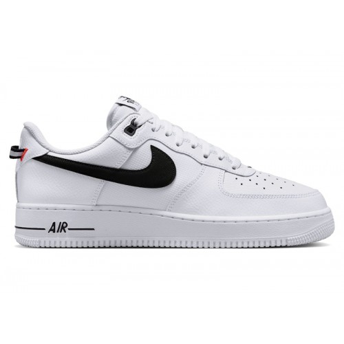 Кроссы Nike Air Force 1 Low 07 LV8 White Black Bright Crimson - мужская сетка размеров