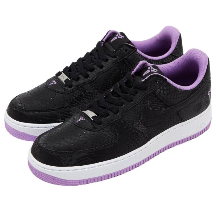 Kobe Bryant x Nike Air Force 1 Low Black Purple Stardust - мужская сетка размеров Kobe Bryant x Nike Air Force 1 Low Black Purple Stardust - мужская сетка размеров