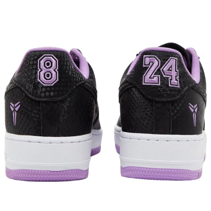 Kobe Bryant x Nike Air Force 1 Low Black Purple Stardust - мужская сетка размеров Kobe Bryant x Nike Air Force 1 Low Black Purple Stardust - мужская сетка размеров