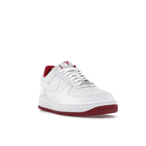 Kobe Bryant x Nike Air Force 1 Low Lower Merion Pack - White Team Red - мужская сетка размеров