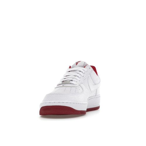 Kobe Bryant x Nike Air Force 1 Low Lower Merion Pack - White Team Red - мужская сетка размеров