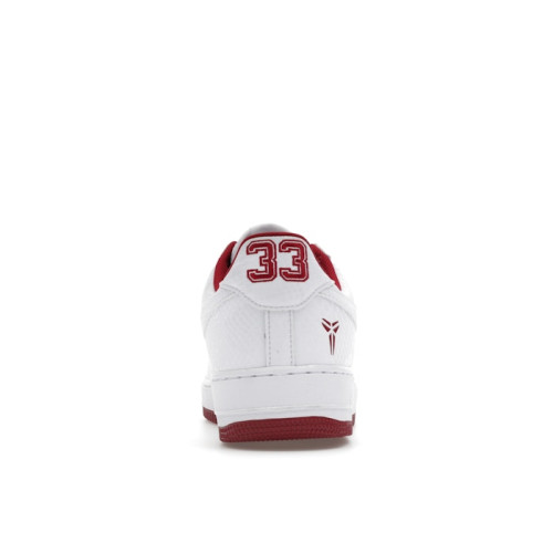 Kobe Bryant x Nike Air Force 1 Low Lower Merion Pack - White Team Red - мужская сетка размеров