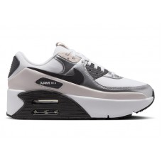 Женские кроссовки Nike Air Max 90 LV8 White Phantom Metallic Silver Black (W)