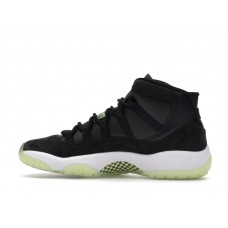 Подростковые Jordan 11 Retro Black Barely Volt (GS)