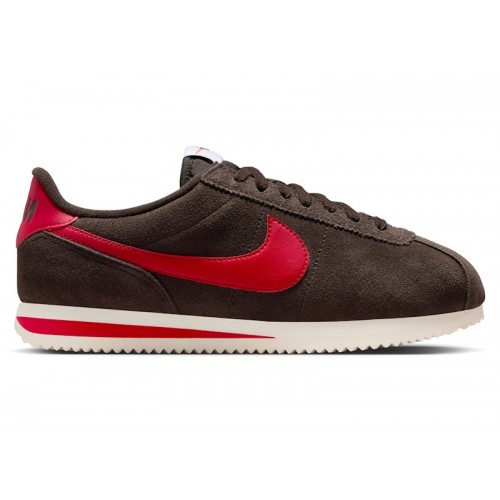 Nike Cortez Velvet Brown University Red (W) - женская сетка размеров