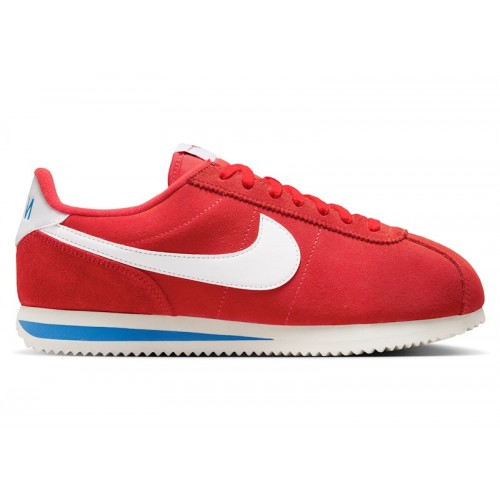 Кроссы Nike Cortez Light Crimson Photo Blue (W) - женская сетка размеров
