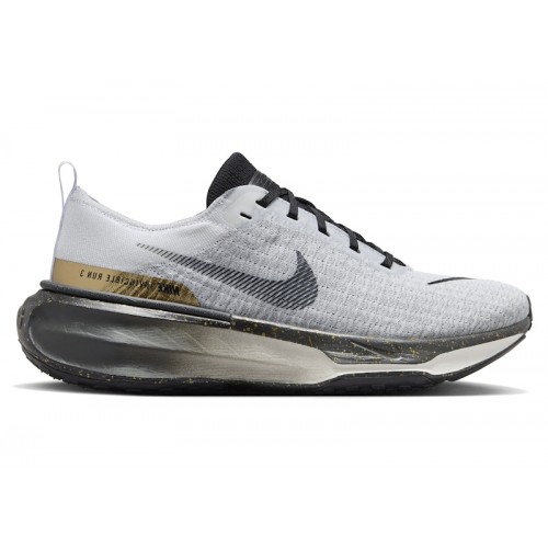 Кроссы Nike ZoomX Invincible Run 3 White Dark Smoke Grey Light Smoke Grey Black - мужская сетка размеров