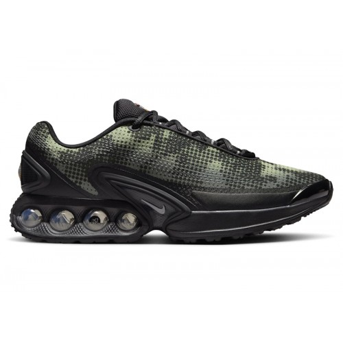 Кроссы Nike Air Max Dn Black Olive Aura Medium Olive Metallic Silver - мужская сетка размеров