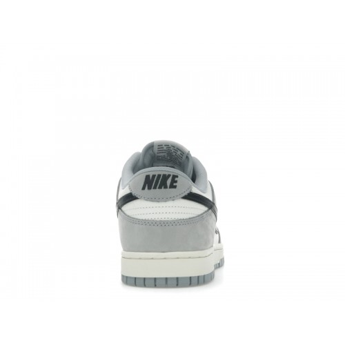 Nike Dunk Low Sail Wolf Grey - мужская сетка размеров