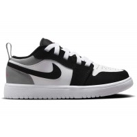 Детские Jordan 1 Low ALT SE White Black Matte Silver (PS)